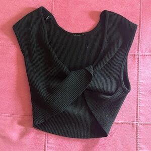 Target black Reversible crop top size XS